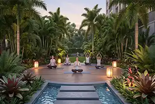 Yoga Zone at Mahindra Rivenza